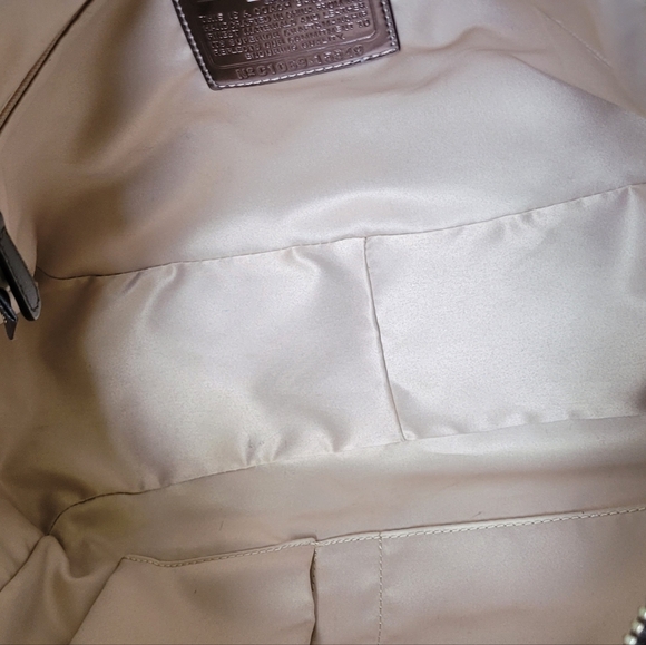 COACH MADISON CHAINLINK EAST MEET WEST BAG PURPLE MULTI #15549 - Picture 12 of 16